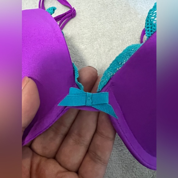 Victoria's Secret Purple and light blue Bra - Picture 5 of 7